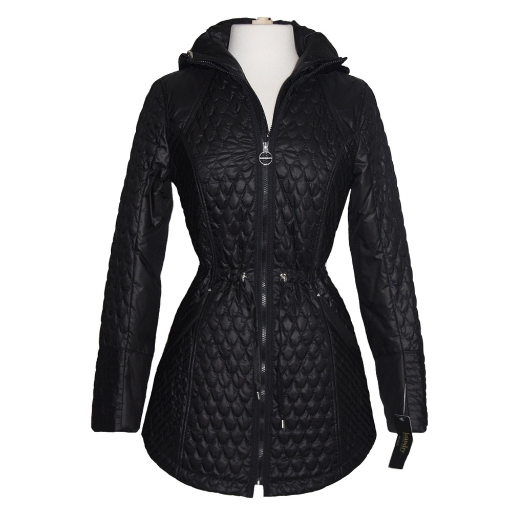 Laundry By Shelli Segal Coat NWT SZ Small Black